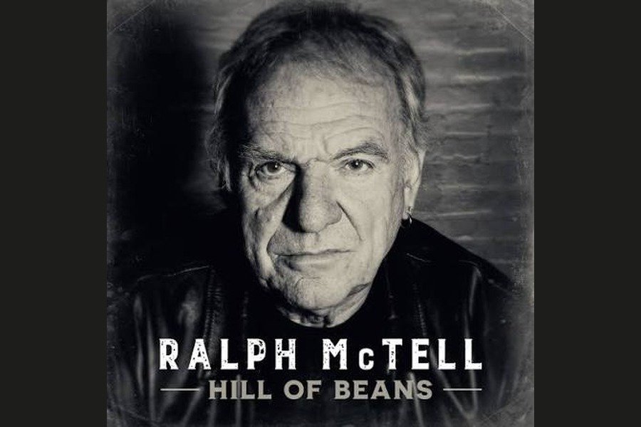 The Hill of Beans album cover, a black and white portrait of Ralph McTell