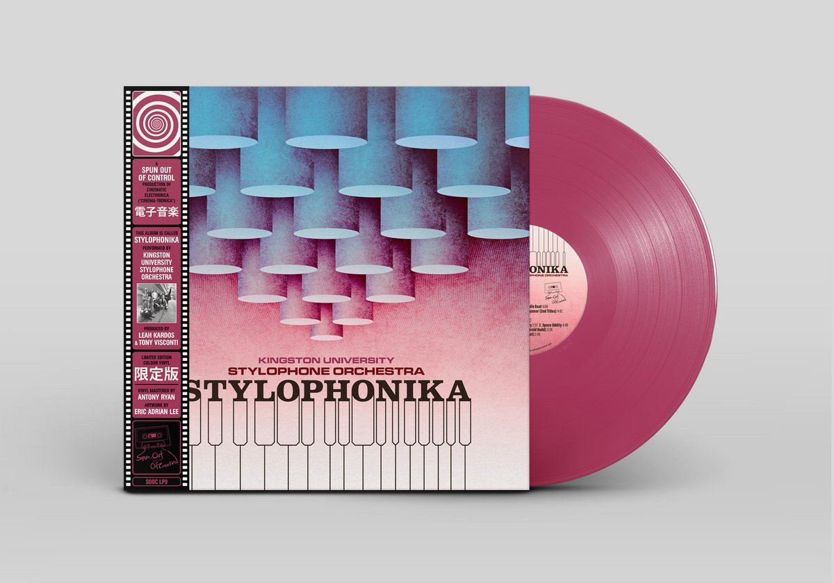 The Stylophonika sleeve with its pink vinyl record