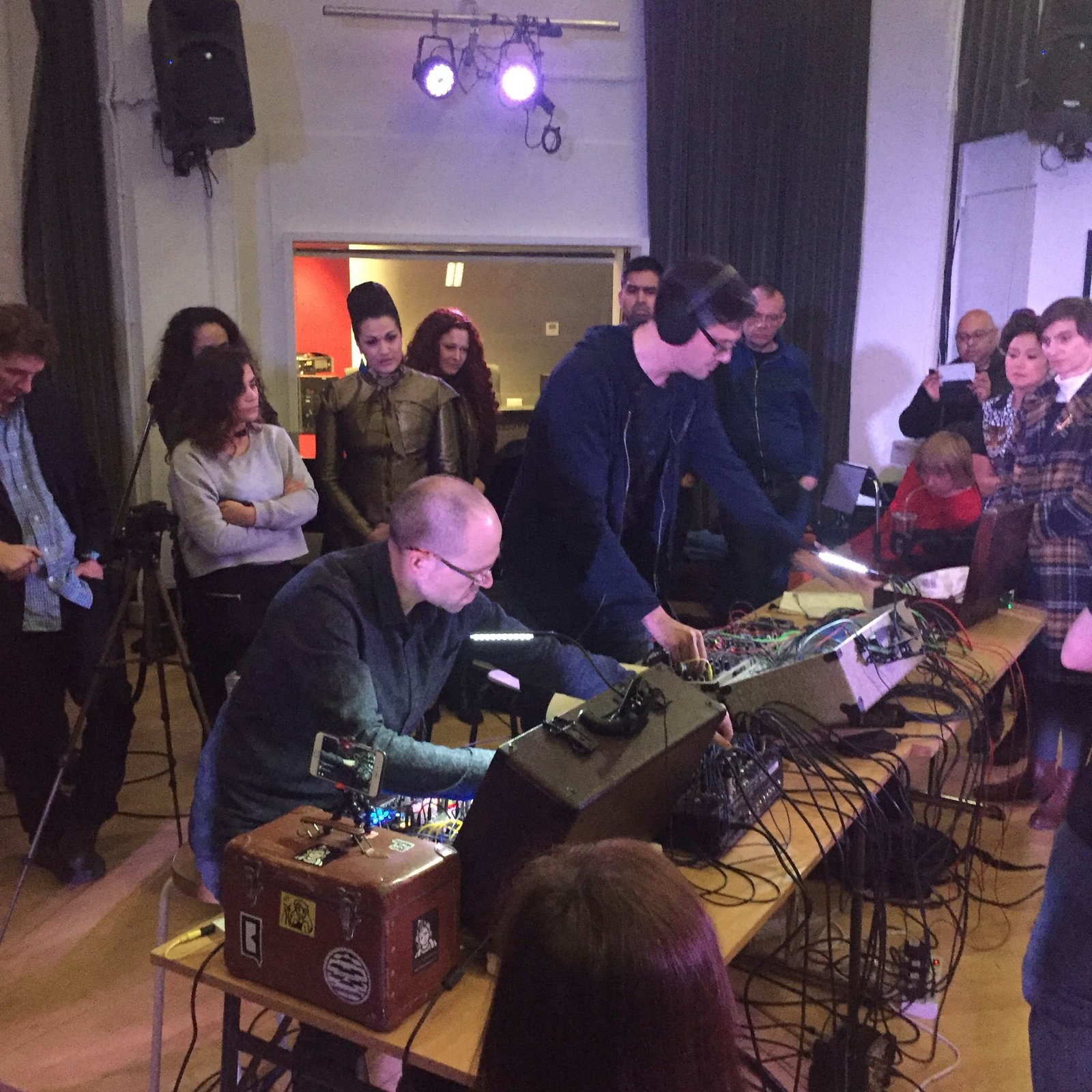Live performance at the 21st Century Music Practices Study Day in Visconti Studio