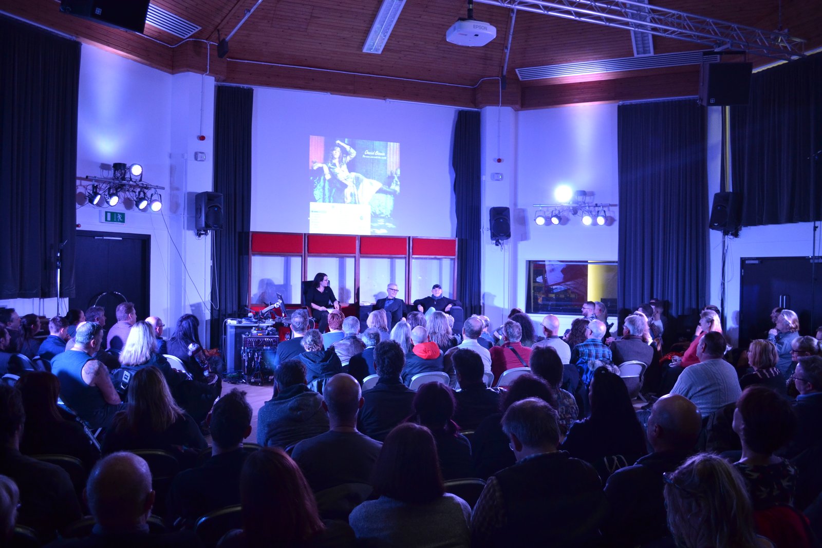 Tony Visconti and Woody Woodmansey in conversation at Visconti Studio